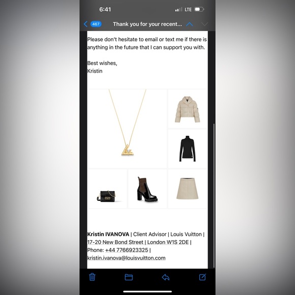 LOUIS VUITTON MY LOCK WALLET ON A CHAIN - Picture 14 of 14